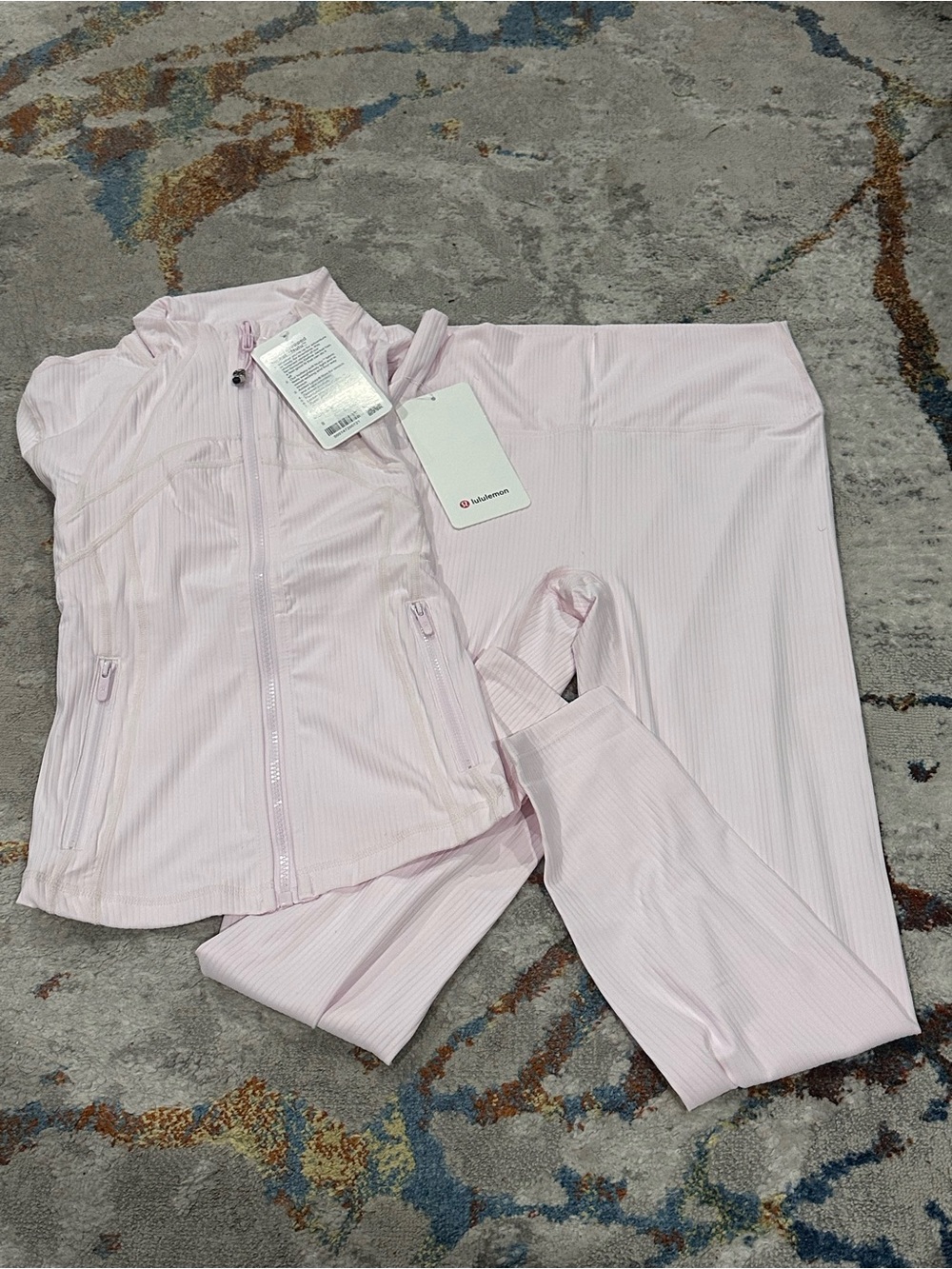 lululemon athletica Light Pink Track Jacket & Joggers Set - Picture 3 of 3